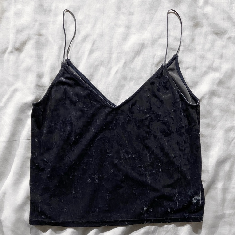 H&M velvet blouse